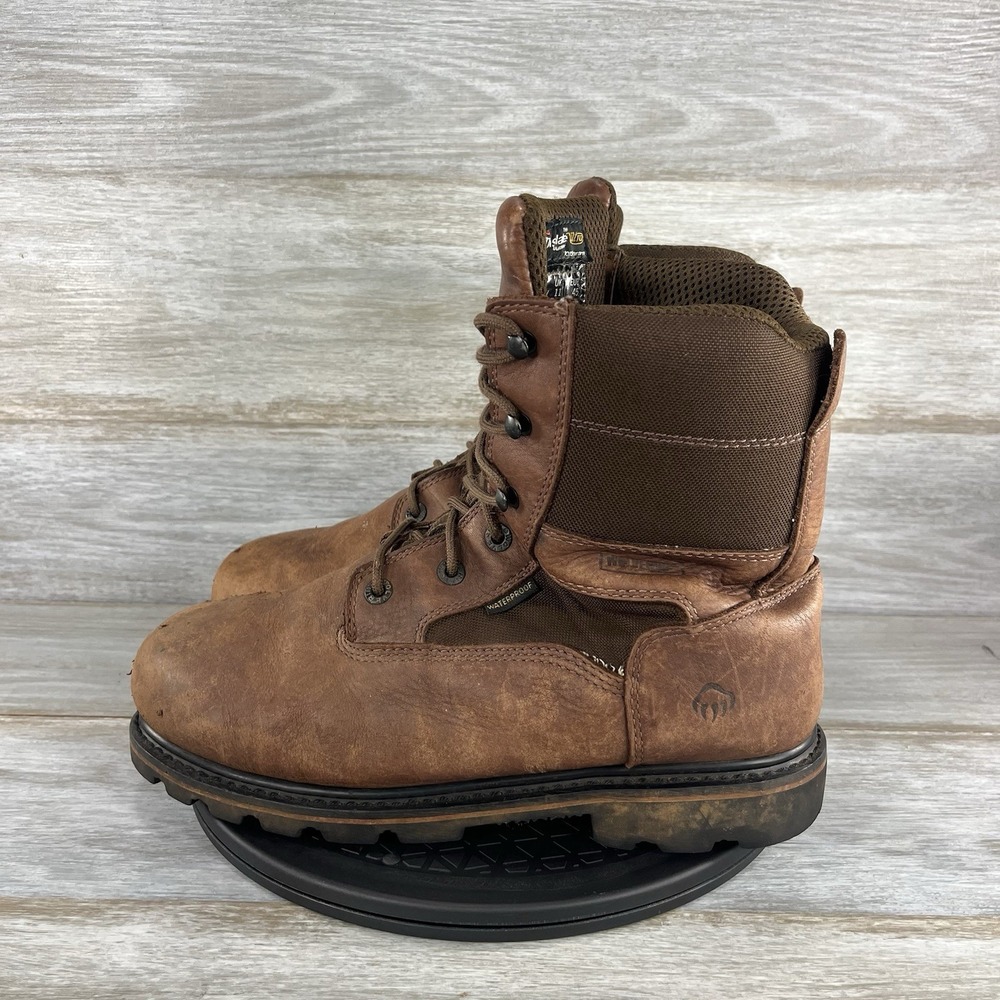 Wolverine Floorhand Mens Waterproof 8" Work Boots Brown Leather 12 EW W03511